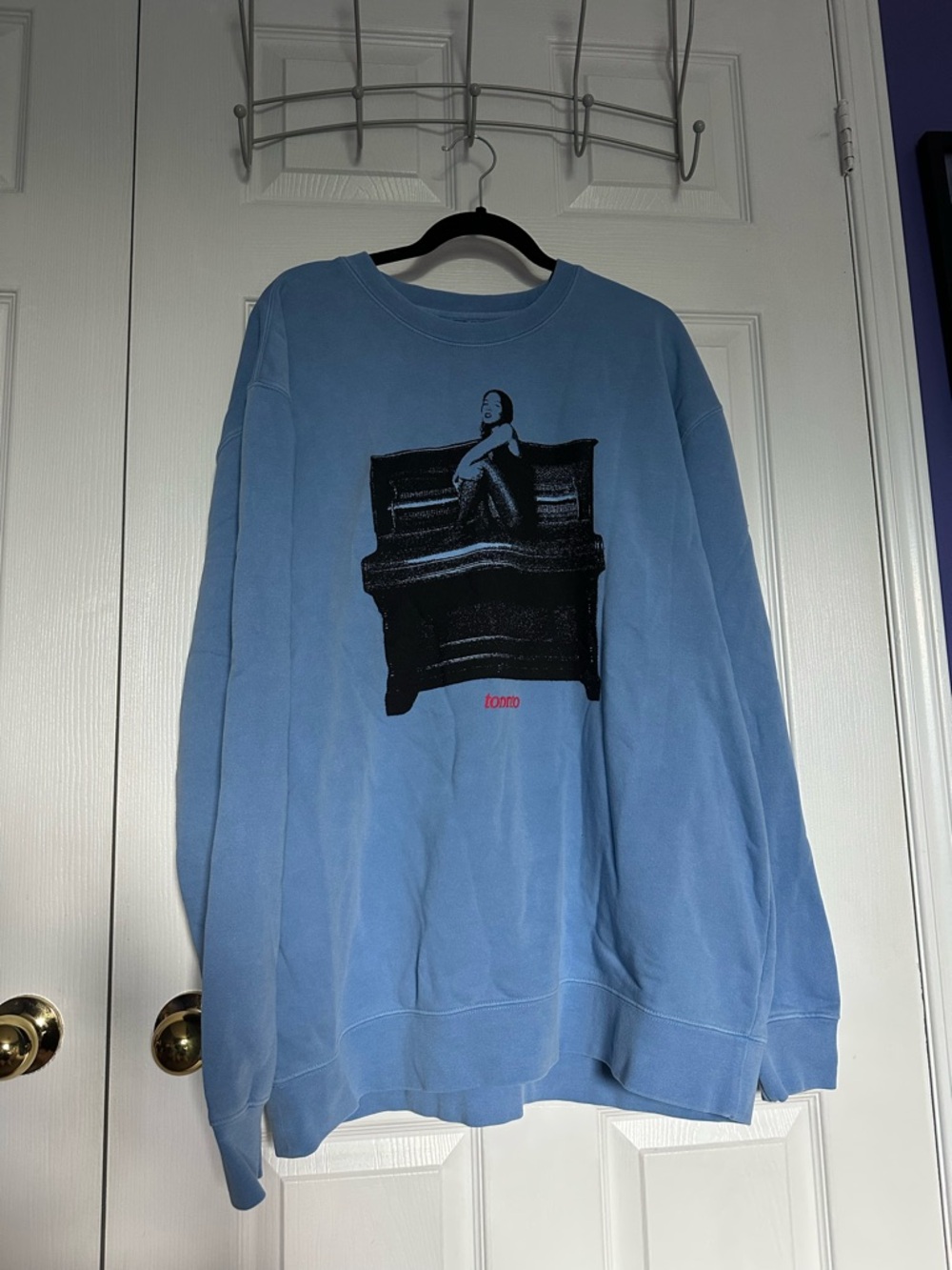 Olivia Rodrigo Toronto Blue Crewneck Sweater - Guts Tour